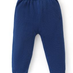 Babyhug Full Sleeves Sweater Set with Cap Colour Block & Text Design - Multicolour image 4