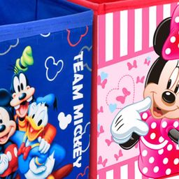 Kuber Industries Set Of 4 Disney Printed Foldable Storage Boxes With Handles image 4