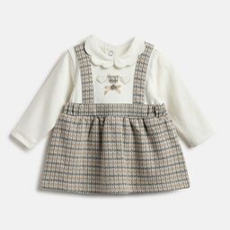 Chicco Girls Checked Peter Pan Collar Fit & Flare Dress-image-46
