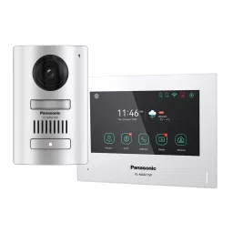 Panasonic Hybrid Video Door Phone Kit with Mobile App Access DC 14.5 V 1 A 50/60 Hz, VL-SA611SX-12