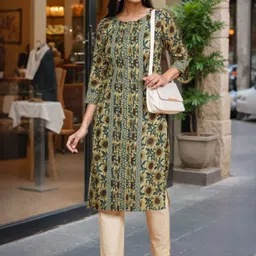 SZN Women Cotton Floral Printed Floral Kurta-picture-27