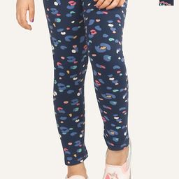 ariel Girls Pack Of 2 Printed Cotton Ankle-Length Leggings-image-37