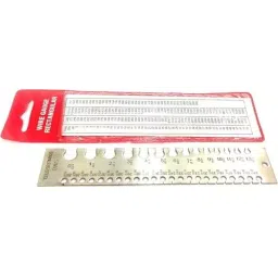 A.D INTERNATIONAL Wire Gauge Measuring Tool Stainless Steel Sheet with 0- 36 mm Measuring Range and Rectangular Shape, 27-5DSS-6RDC image 3