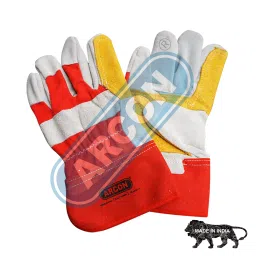 Arcon Leather Canadian Gloves (Double Palm) for material handling-image-57