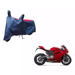 Auto Pearl Waterproof Two Wheeler Cover For Ducati 899 Panigale (Red & Blue)-image-84