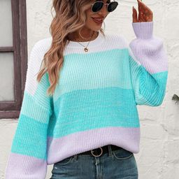 Oh Rare Women Striped Pullover-image-22