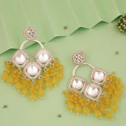 Anouk Diamond Shaped Jhumkas Earrings-image-39