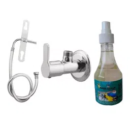 Fastgear Bathroom Faucet Set Stainless Steel Chrome Finish Silver, FG2346 ( Pack of 3)-image-33