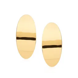 Kazo Gold-Plated Contemporary Drop Earrings-image-55