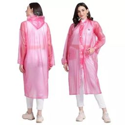 HACER Polyester Material Random Color Hooded Ferrari Ladies Poncho Raincoat for Women's Size 50,XL, HC-VC-RC04-26