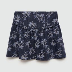 Mango Kids Girls Floral Print Flared Skirt-picture-20