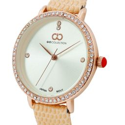 GIO COLLECTION Women Silver-Toned Embellished Analogue Watch G2033-04 image 2