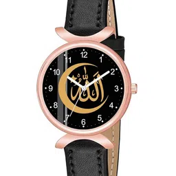 Gopal Shopcart Unisex Printed Dial & Textured Straps Analogue Watch C37RG Islamic NUM01 BLK L W-picture-4