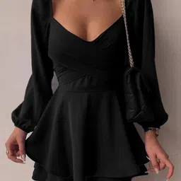 KPOP Women Solid Bodycon Dress-picture-32