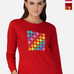 Metronaut Women 2 Printed Bio Finish Applique T-shirt-image-94