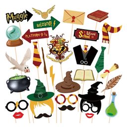 Zyozi Harry Potter Party Photo Booth Props Birthday Theme - Pack of 30-image-29