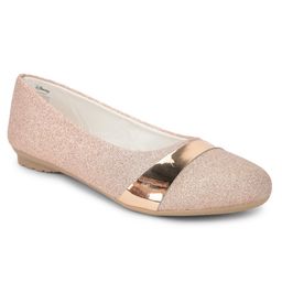 Toothless Slip On Style Disney Princess Design Shimmery Ballerinas - Rose Gold-picture-12
