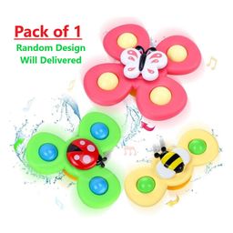 ADKD Spinners Toy Waterproof Suction Cup Spinning Top Rotating For Boys Girls Pack of 1 - (Random Design)-21