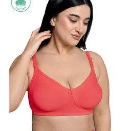 Inner Sense Organic Cotton Sleeveless Solid Maternity Bra With Anti Microbial - Bright Pink-picture-13