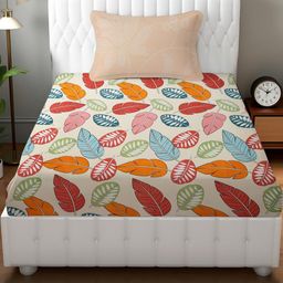 IVAZA Cream Cotton 600 TC Bedsheets-image-91