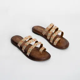 SCENTRA Women Printed Open Toe One Toe Flats-image-30