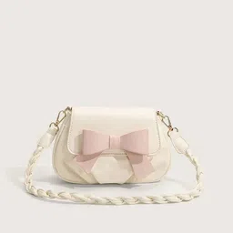 CORSICA Textured Shoulder Bag With Bow Detail-picture-14