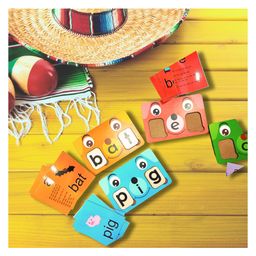 JoGenii Spell with Pups - Fun way to learn 3 letter CVC words Phonics - Multicolor image 3