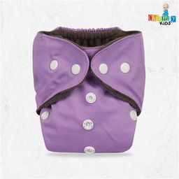 Chinmay Kids One Size Adjustable Baby Cloth Button Diaper - Washable/Reusable Nappies for Infants & Toddlers With Insert (8 X 8 inch) image 3