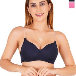 Liigne Pack Of 2 Full Coverage Lightly Padded T-shirt Bra-image-15