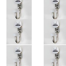 IndianShelf 6 Pcs Ceramic & Zinc Ship Wall Hangings Hooks-image-68