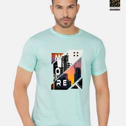 GLOBAL NOMAD Men 2 Printed Bio Finish Applique T-shirt-image-91