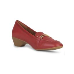 Hush Puppies Women Slip On Maroon Loafers-picture-32