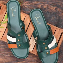 Shoestail Women Open Toe Flats-image-3