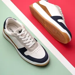 Cantabil Men Colourblocked PU Sneakers-image-63