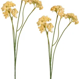 TAYHAA Yellow & Green 2 Pieces Statice Artificial Flower image 5