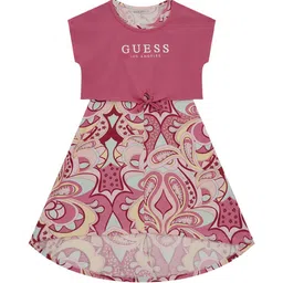 GUESS kids Print Short Dress-image-26