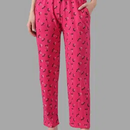 FIT N FAME Printed Cotton Mid-Rise Lounge Pant-image-86