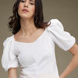 Dream Beauty Fashion Puff Sleeves Regular Top-image-90