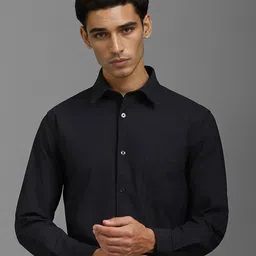 Louis Philippe Men Spread Collar Solid Slim Fit Formal Shirt-image-89