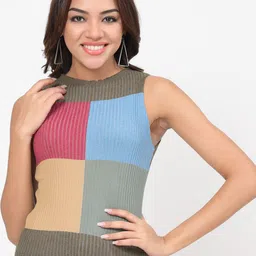 Kalt Colourblocked Cotton Top-picture-49