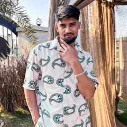 UNRL Men Printed Relaxed Fit Casual Shirt-picture-6