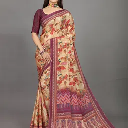 Zeekha Kalamkari Pure Chiffon Kanjeevaram Saree-picture-48