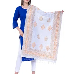 A R SILK DUPATTA HUB Ethnic Motifs Printed Dupatta-picture-32
