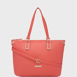 Caprese Women Solid Structured Leather Shoulder Bag-38