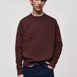 MANGO MAN Round Neck Sweatshirt-image-1