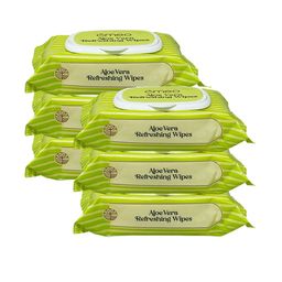 Omeo Set Of 6 Aloe Vera Refreshing Wipes - 25 Wipes Each-4