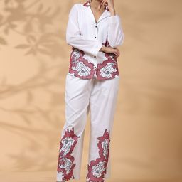 STIL O STITCH Embroidered Shirt Collar Shirt & Trousers-picture-38