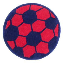Saral Home Premium Quality Bath Mat Football Design - Red Blue-23