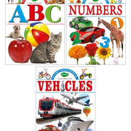 Sawan My First Board Book ABC Numbers Vehicles Set of 3 Books - English-11