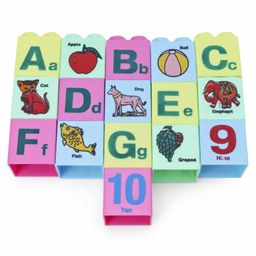 Petals Interlocking Play Blocks Set of 16 - Multicolor-5